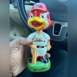 1988 MASCOT FREDBIRD MLB ST LOUIS CARDINALS BOBBLEHEAD RARE